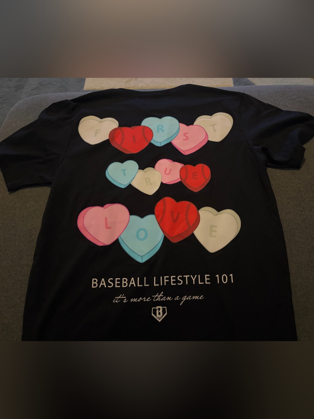 Baseball Lifestyle 101 Hearts Shirt